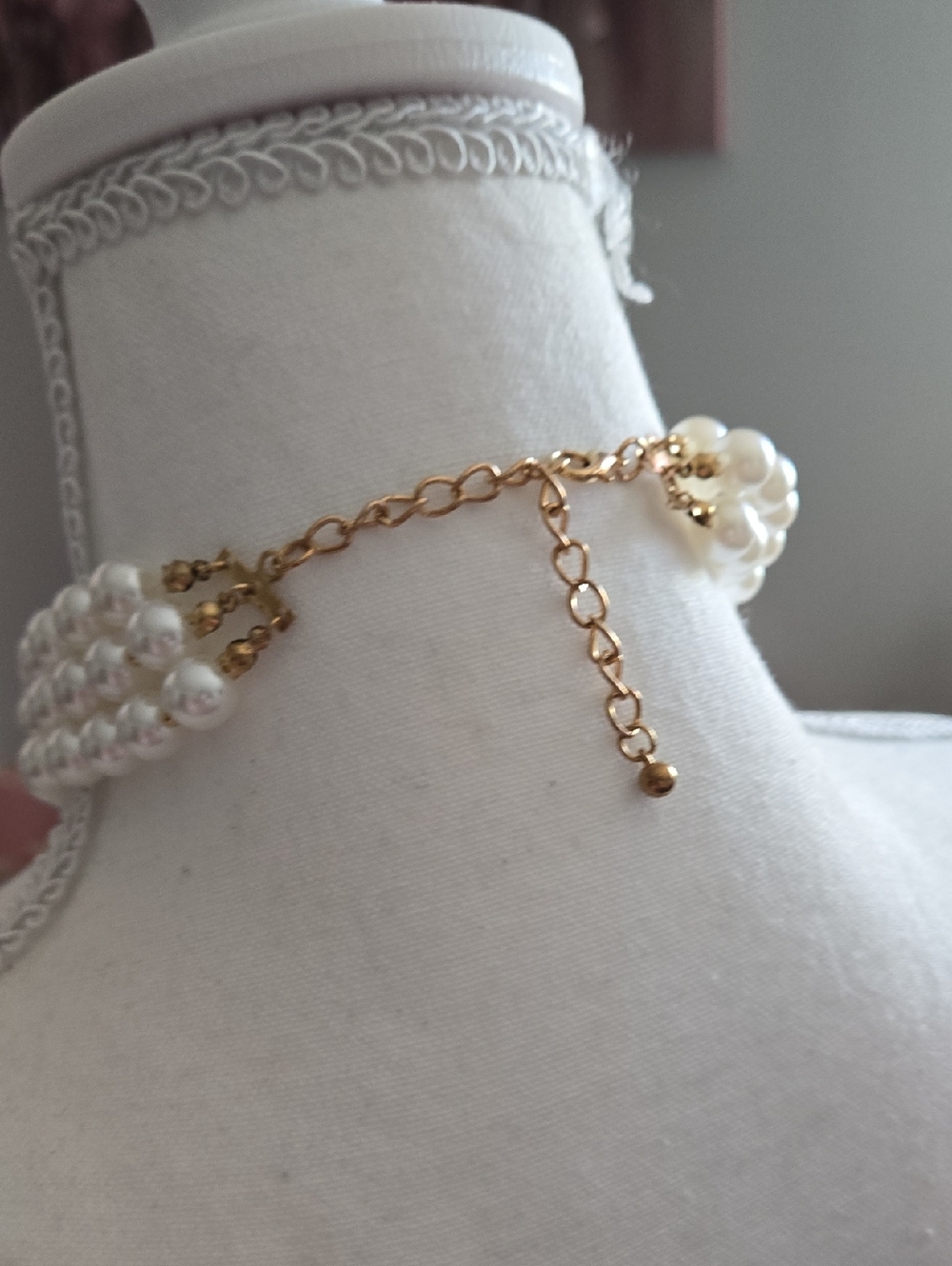 Elegant Pearl & Turquoise Layered Necklace with Gold Heart Pendant - Picture 16 of 16